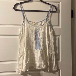 Linen Spaghetti Strap Tank